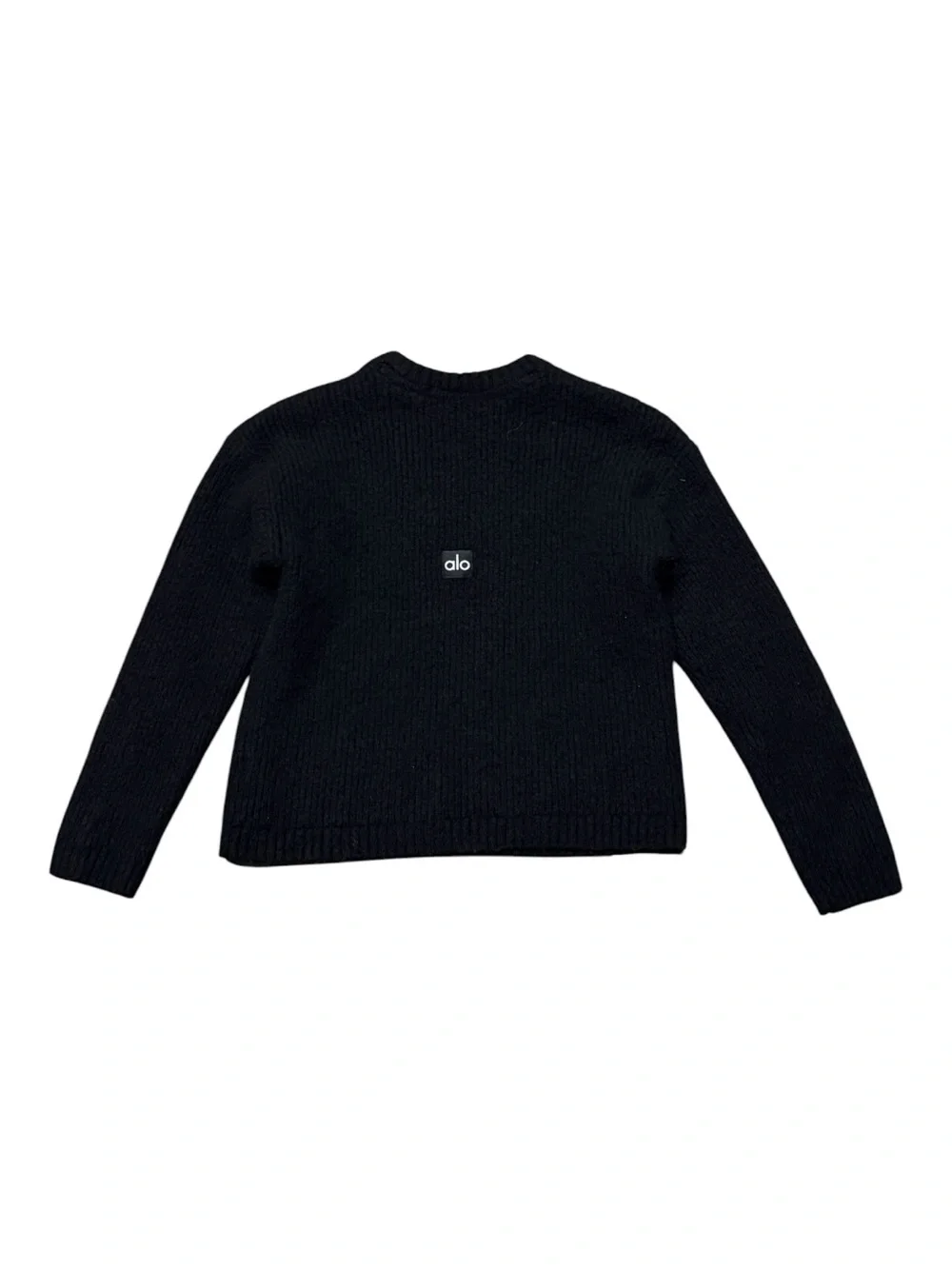 ALO Wool Cashmere Ribbed Noble Crewneck Sweater Women’s Sz XS